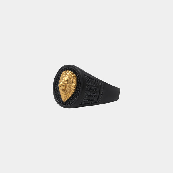 Lion Crown Ring - Black - Marcozo