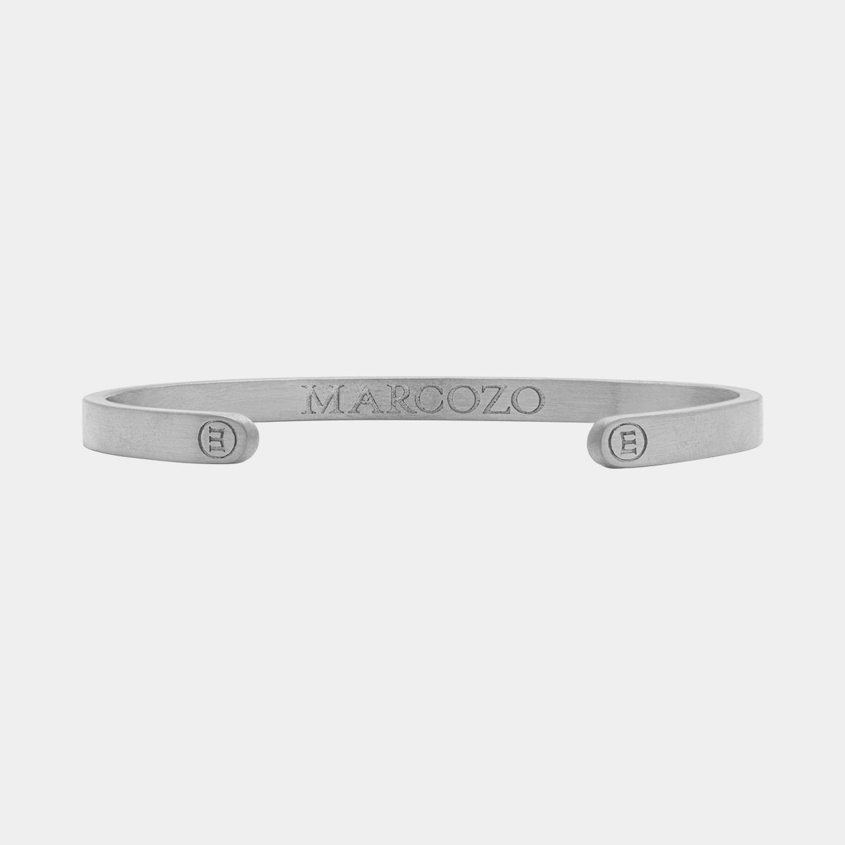 Brushed Cuff - White Gold - Marcozo