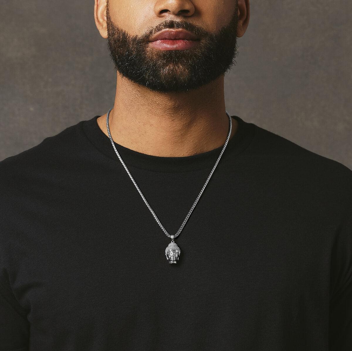 Buddha Pendant - White Gold - Marcozo