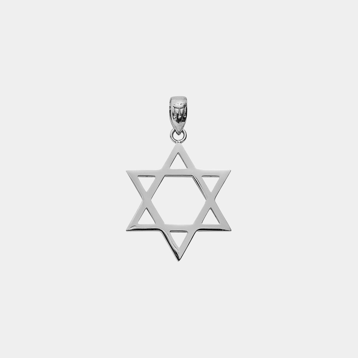 Star of David Pendant - White Gold - Marcozo
