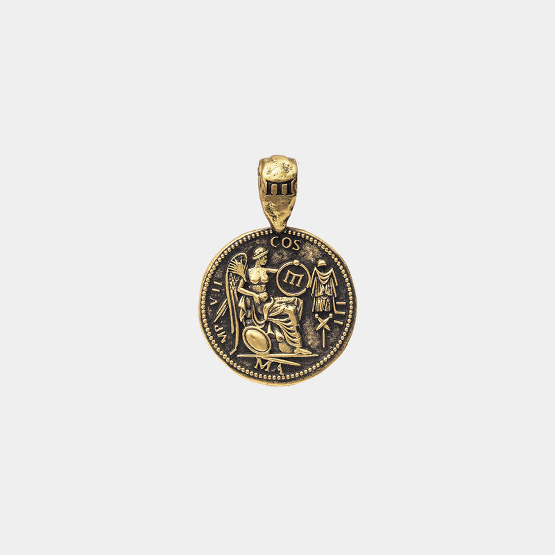 Marcus Aurelius Pendant - Ancient Gold