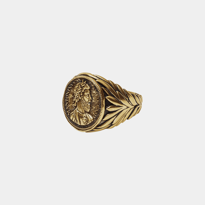 Marcus Aurelius Ring - Ancient Gold - Marcozo
