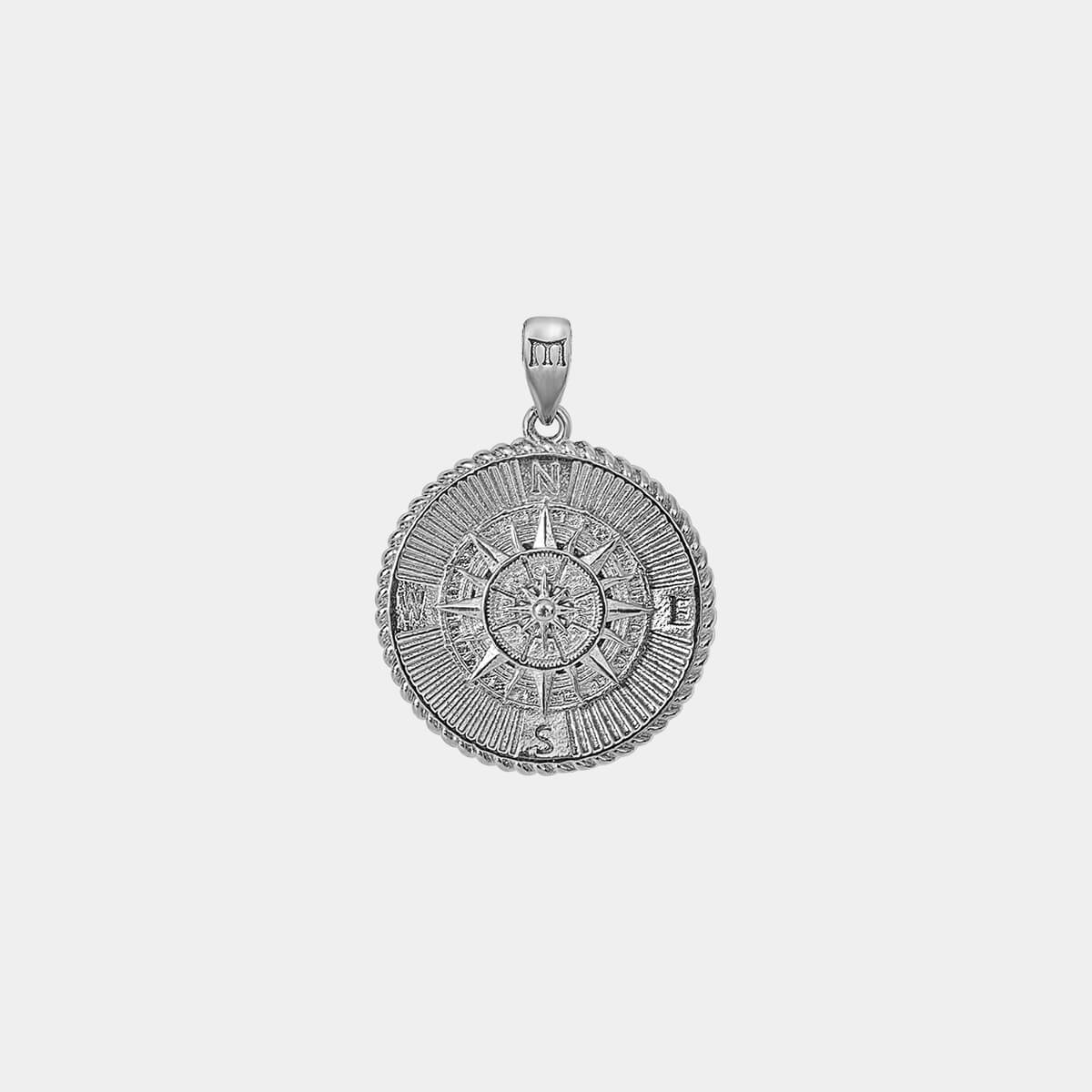 Compass Pendant - White Gold - Marcozo