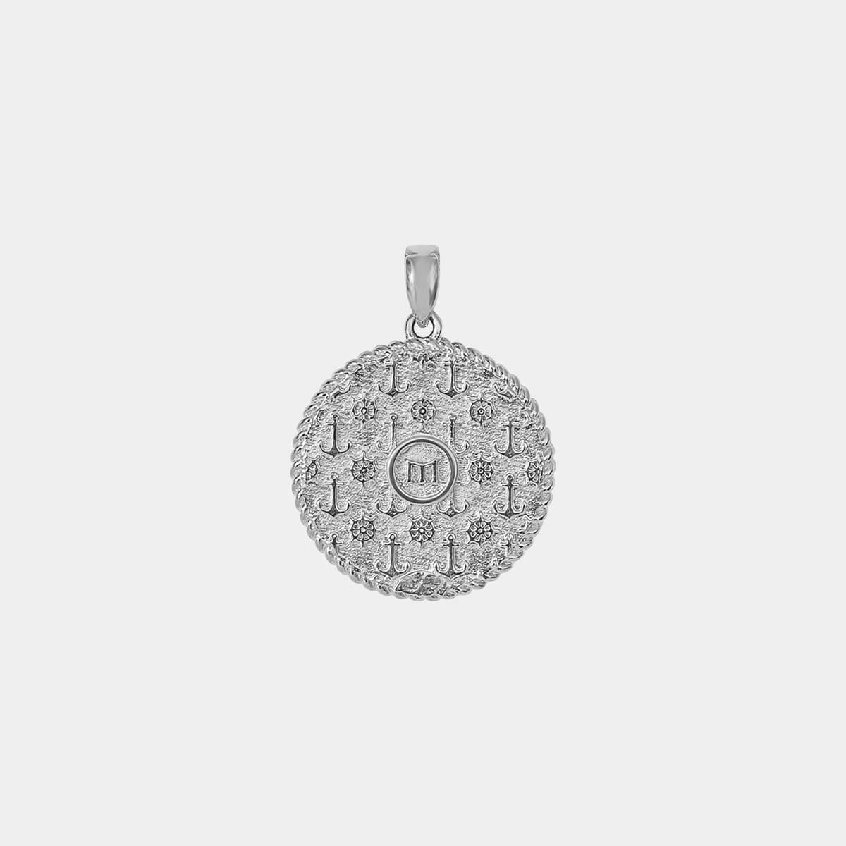 Compass Pendant - White Gold - Marcozo