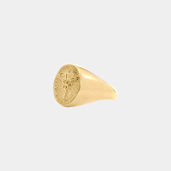 Caduceus Ring - Gold