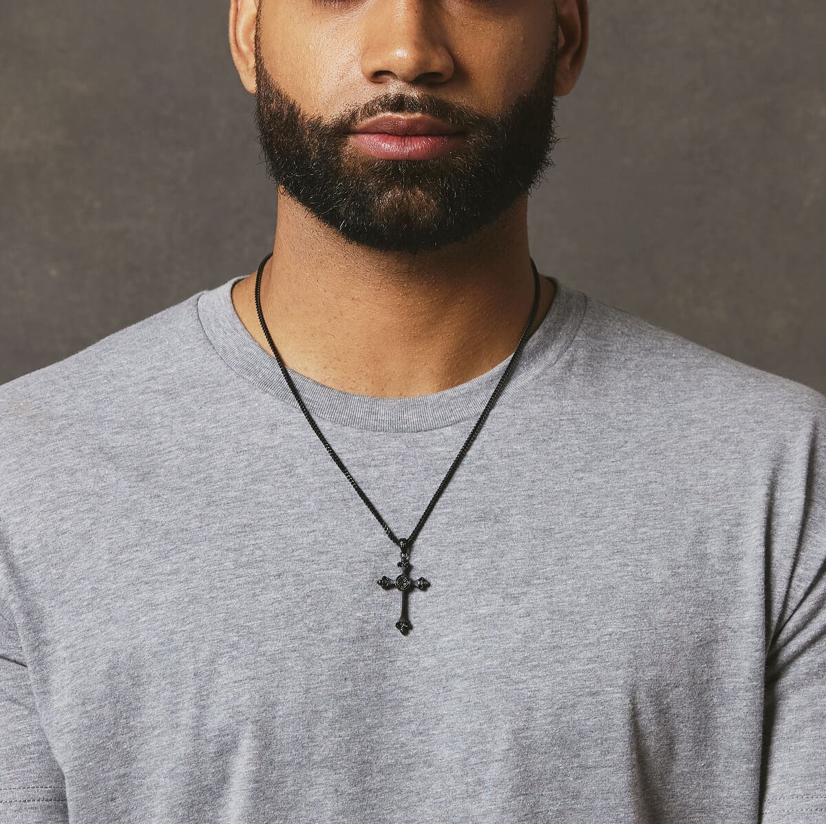 Cross Pendant - Black - Marcozo