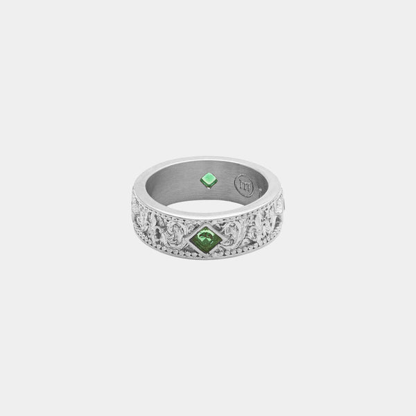 Crown Ring - White Gold