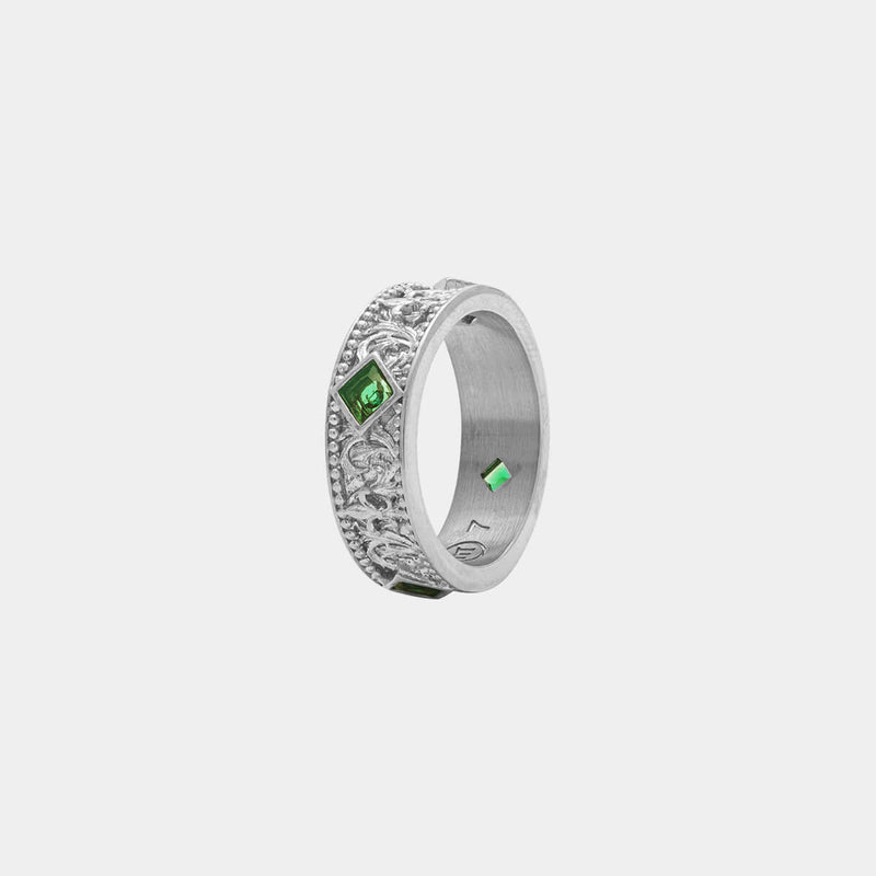 Crown Ring - White Gold