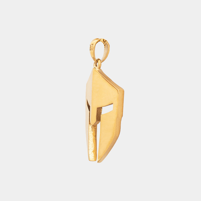 Spartan Helmet Pendant - Gold