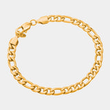 Figaro Bracelet - Gold - Marcozo