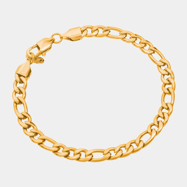 Figaro Bracelet - Gold