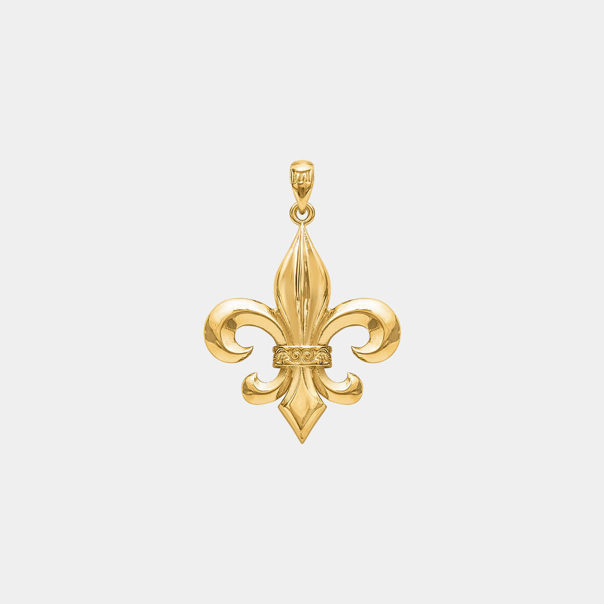 Fleur de Lis Pendant - Gold - Marcozo
