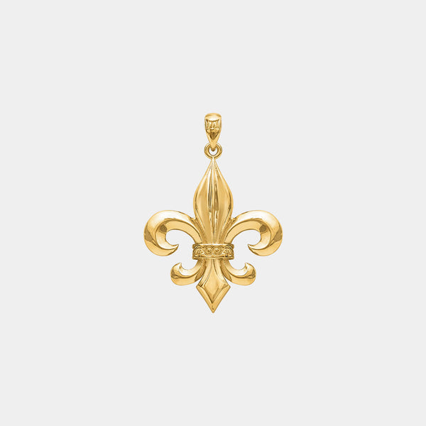 Fleur de Lis Pendant - Gold - Marcozo