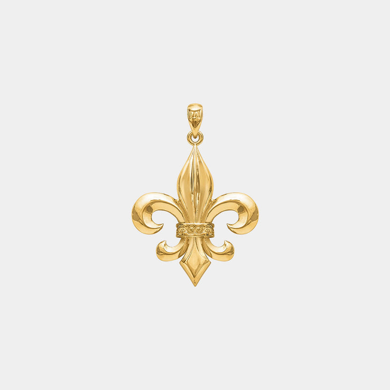 Fleur de Lis Pendant - Gold - Marcozo