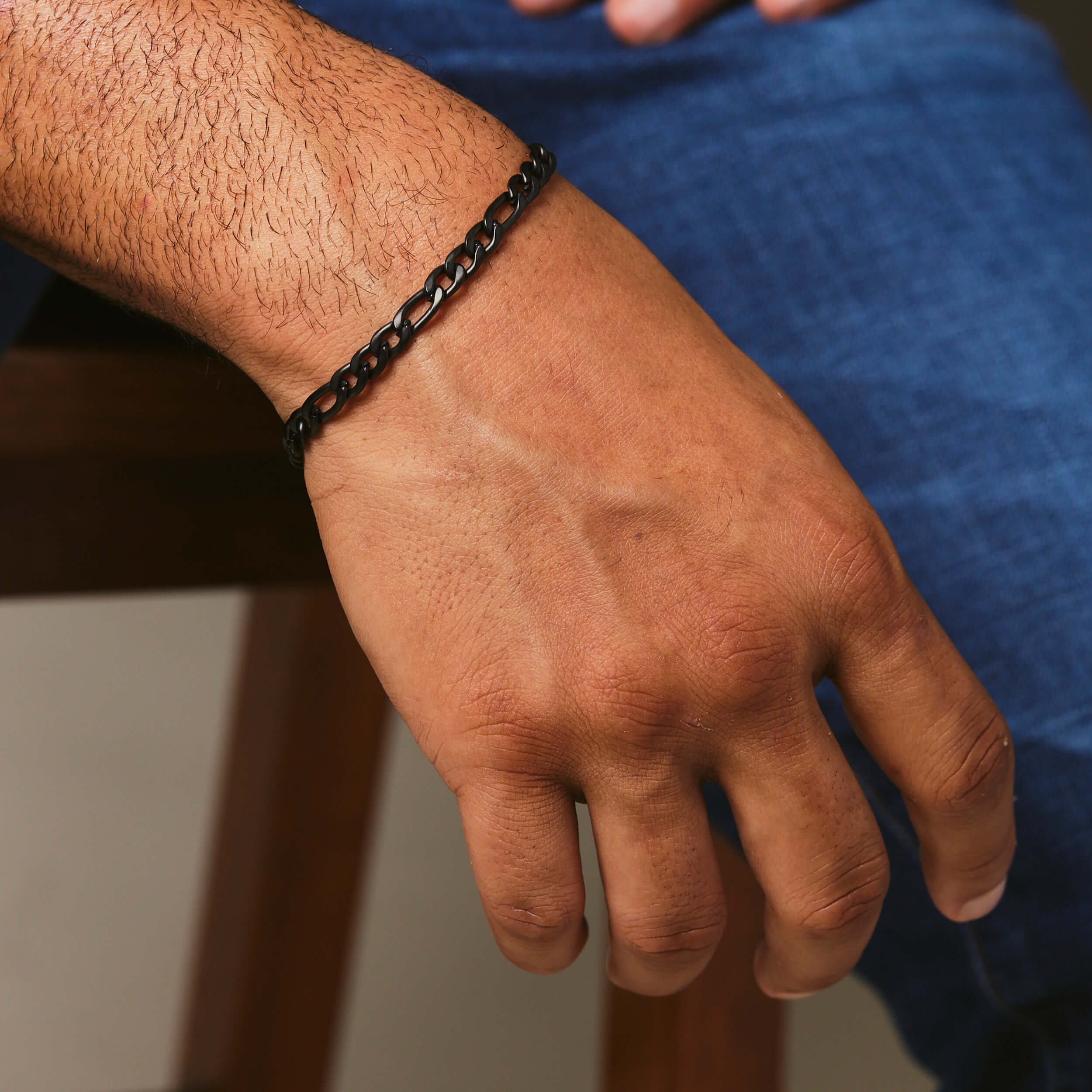 Figaro Bracelet - Black - Marcozo