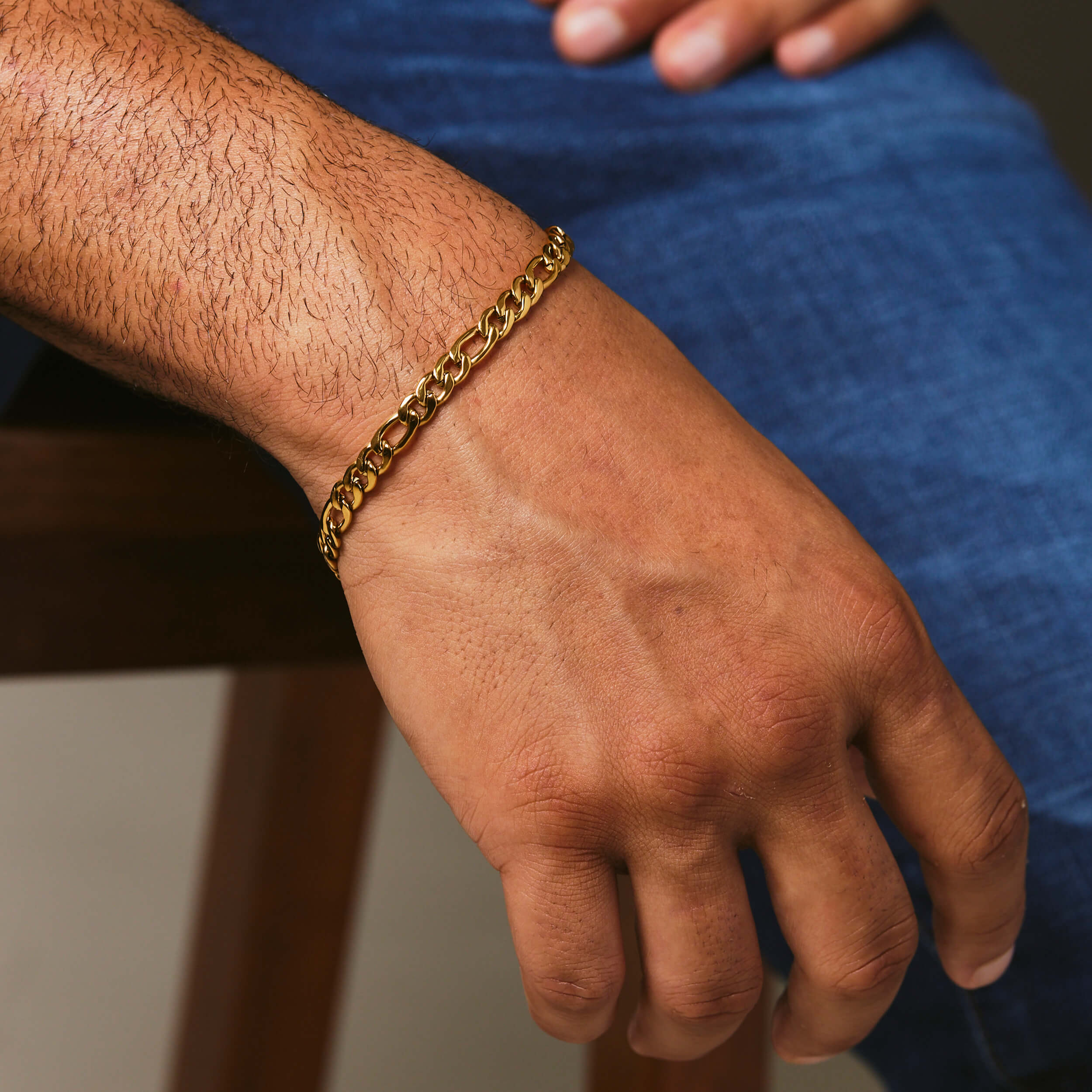 Figaro Bracelet - Gold - Marcozo