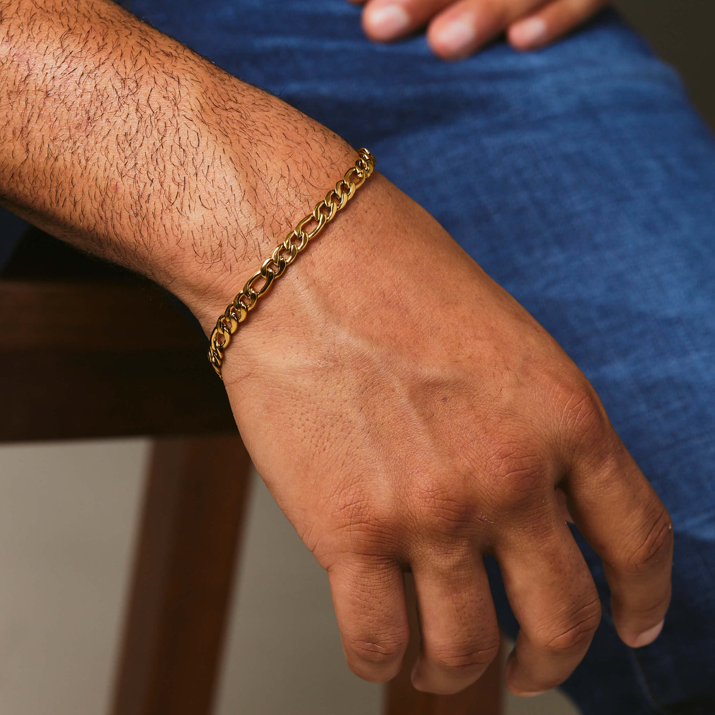 Figaro Bracelet - Gold - Marcozo