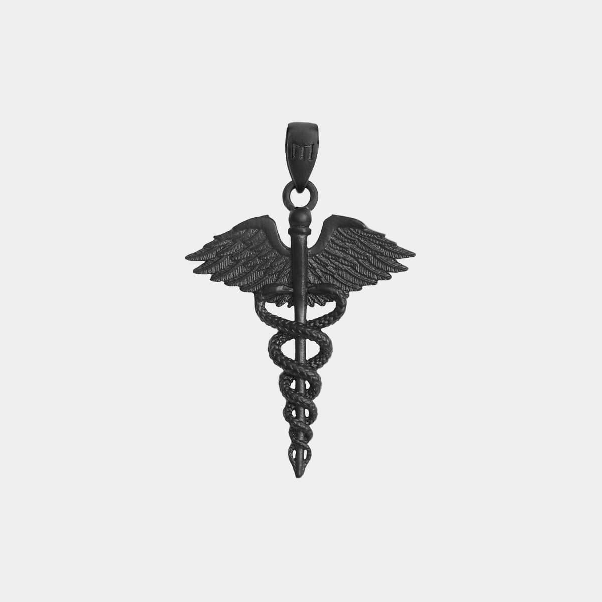 Caduceus Pendant - Black - Marcozo