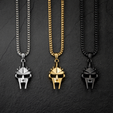 Gladiator Helmet Pendant - Black - MARCOZO