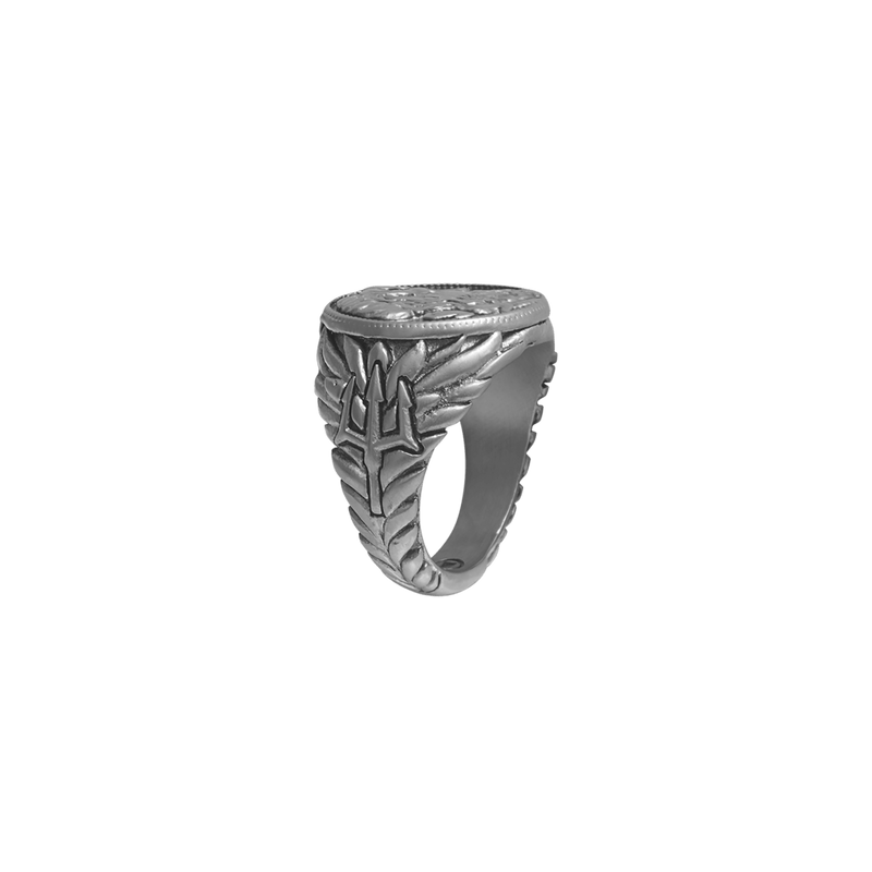 Poseidon Coin Ring - Ancient Silver