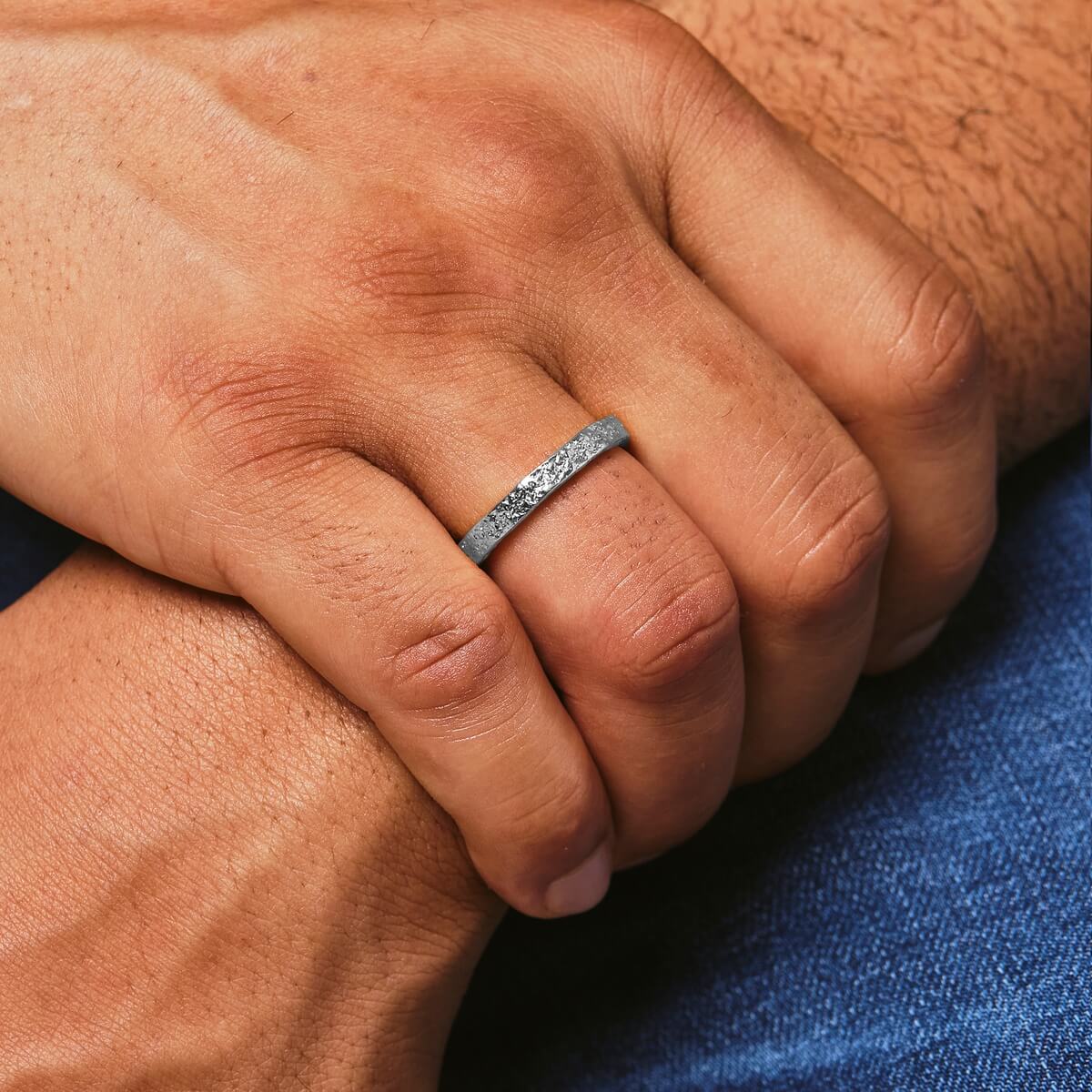 Halo Band Ring - White Gold - Marcozo