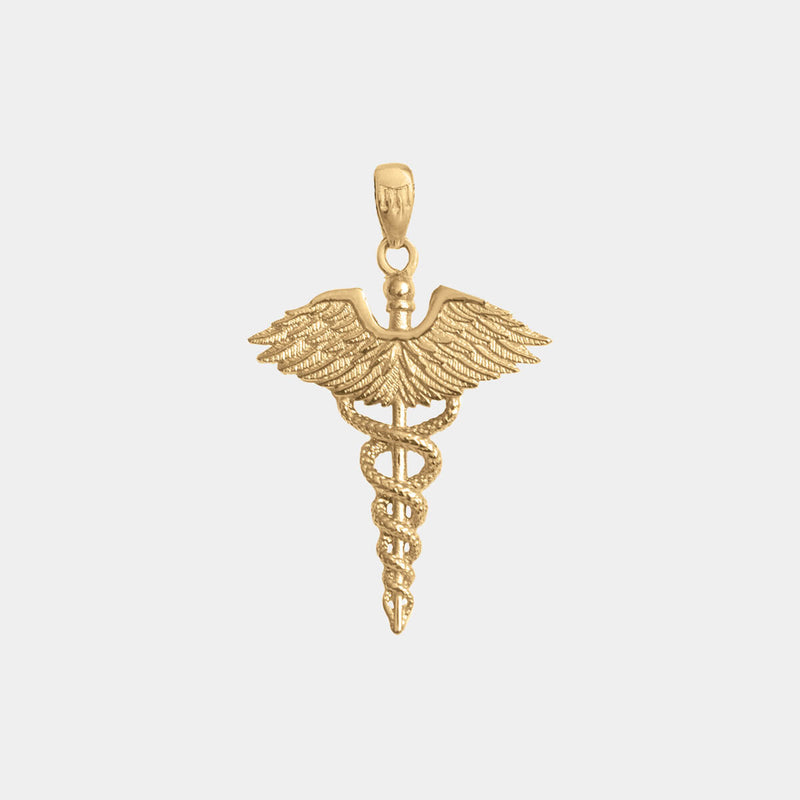 Caduceus Pendant - Gold - Marcozo