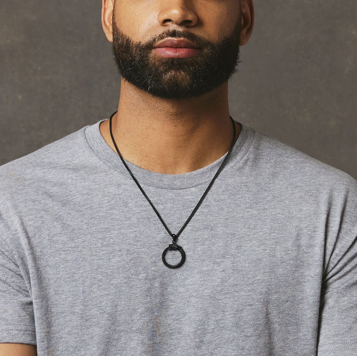 Ouroboros Pendant - Black - Marcozo