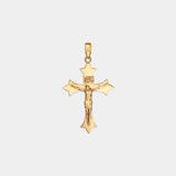 Medieval Crucifix Pendant - Gold - Marcozo