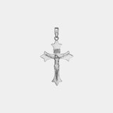 Medieval Crucifix Pendant - White Gold - Marcozo