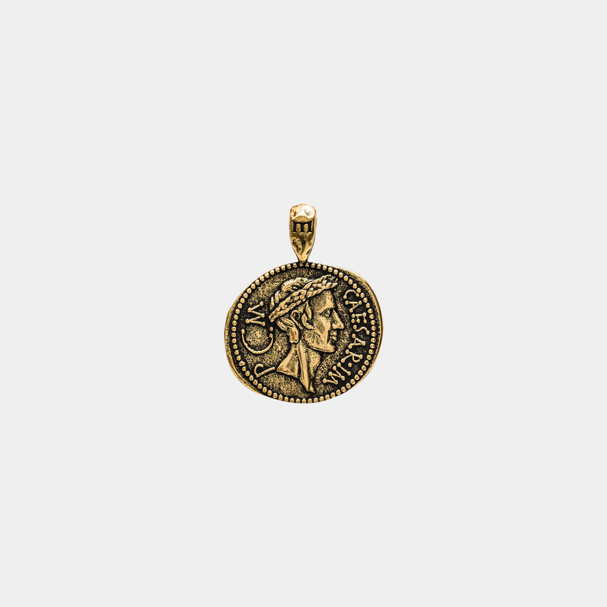 Julius Caesar Pendant - Ancient Gold - Marcozo