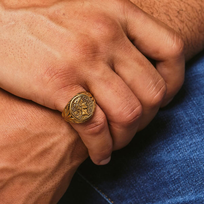 Julius Caesar Ring - Ancient Gold - Marcozo