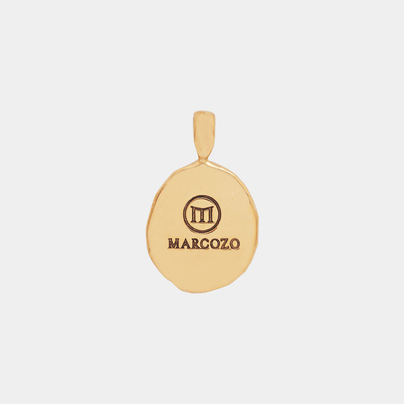 Lion Wax Seal Pendant - Gold - Marcozo