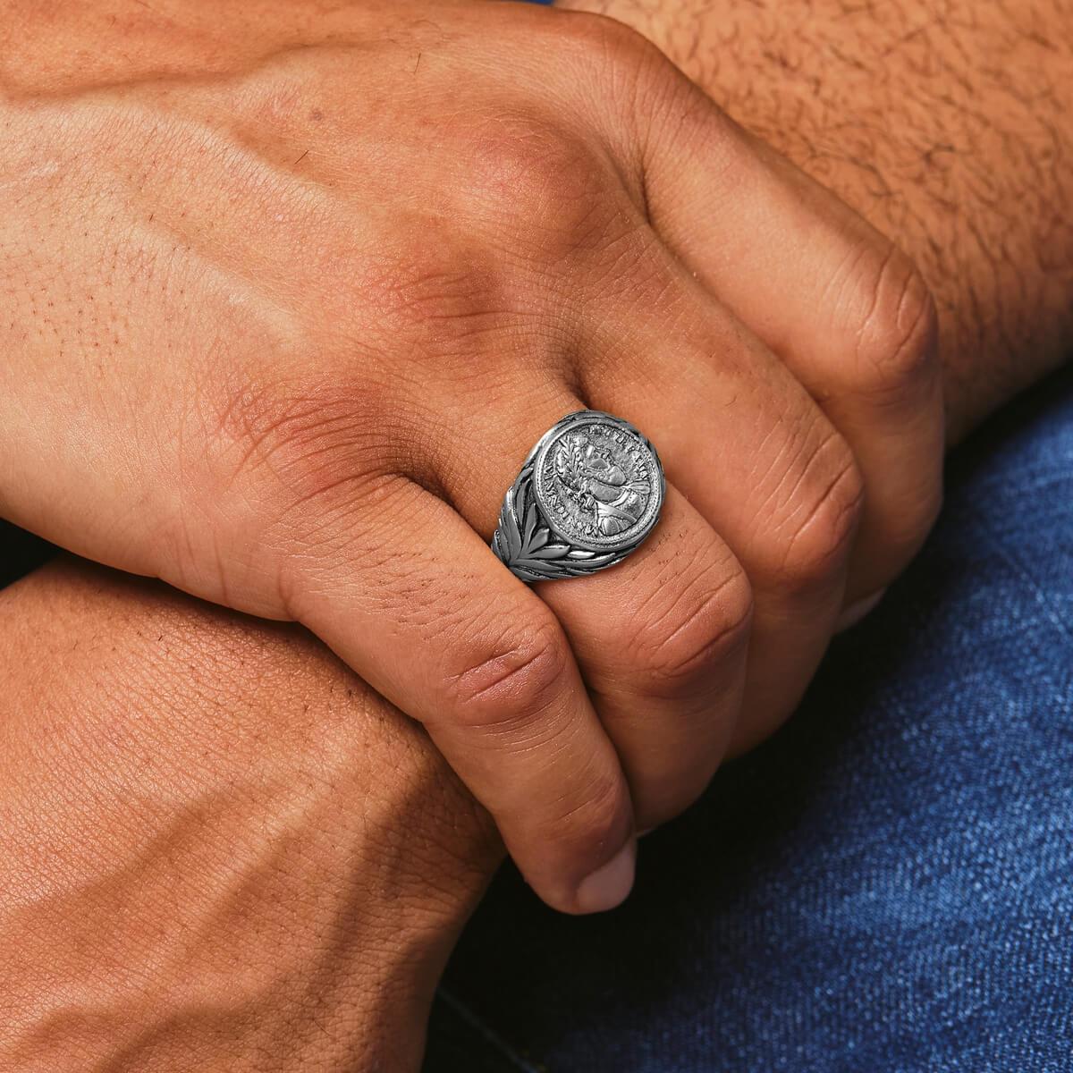 Marcus Aurelius Ring - Ancient Silver - Marcozo