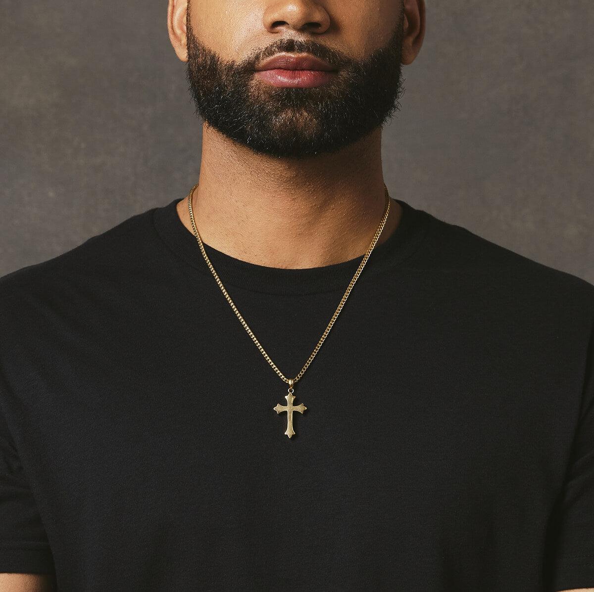 Medieval Cross Pendant Gold MARCOZO