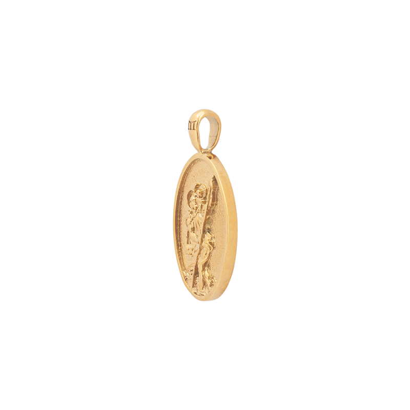 St. Christopher Pendant - Gold