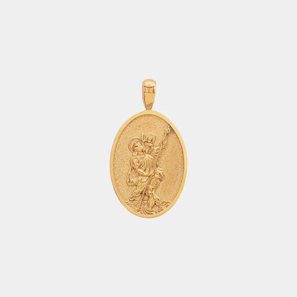 St. Christopher Pendant - Gold - Marcozo