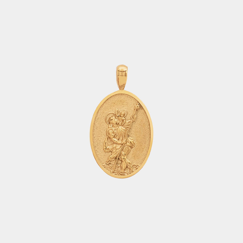 St. Christopher Pendant - Gold - Marcozo