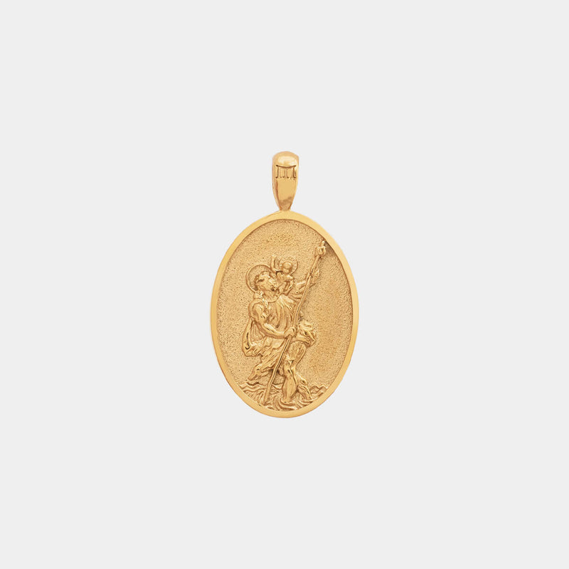 St. Christopher Pendant - Gold