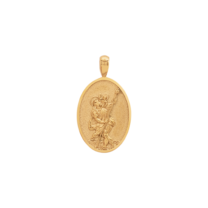 St. Christopher Pendant - Gold