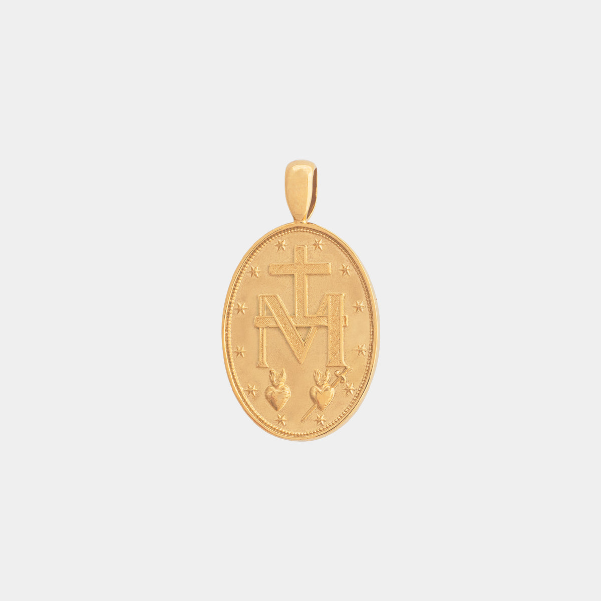 St. Mary Pendant | 18k Gold Plated Virgin Mary Pendant | Marcozo