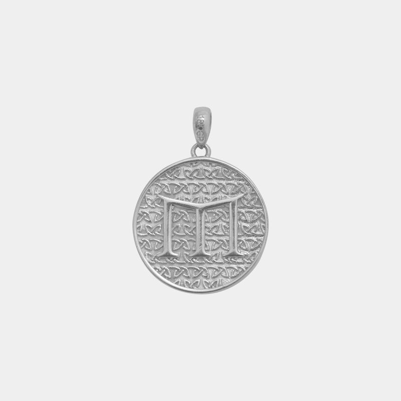 Vegvisir Pendant - White Gold