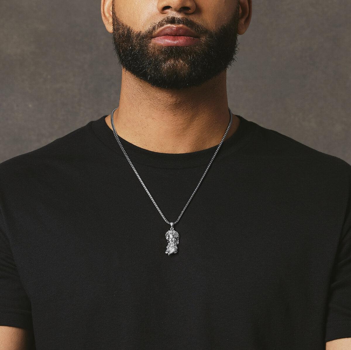 Poseidon Pendant - White Gold - Marcozo