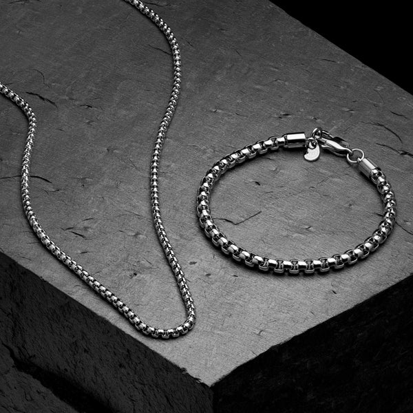 Box Bracelet - White Gold