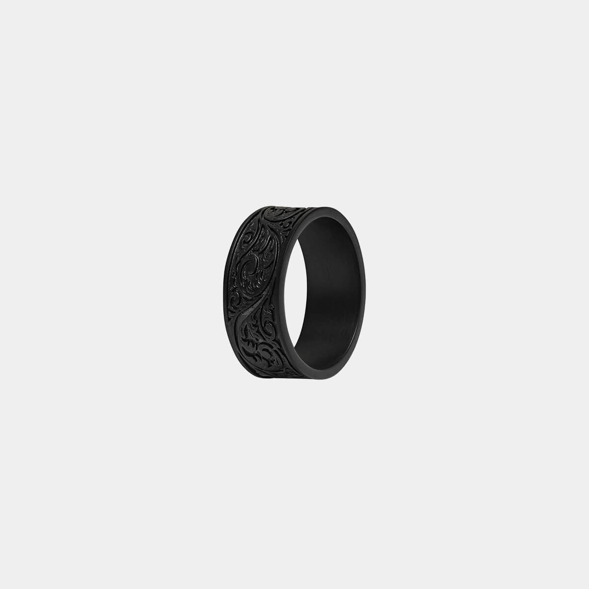 LAIMIUMIU33 Class Square Cut Black stone ring for men Cuban