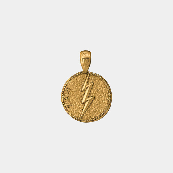 Zeus Pendant - Ancient Gold