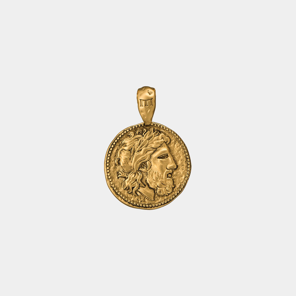 Zeus Pendant | Gold Zeus Ancient Coin Pendant | Marcozo – MARCOZO