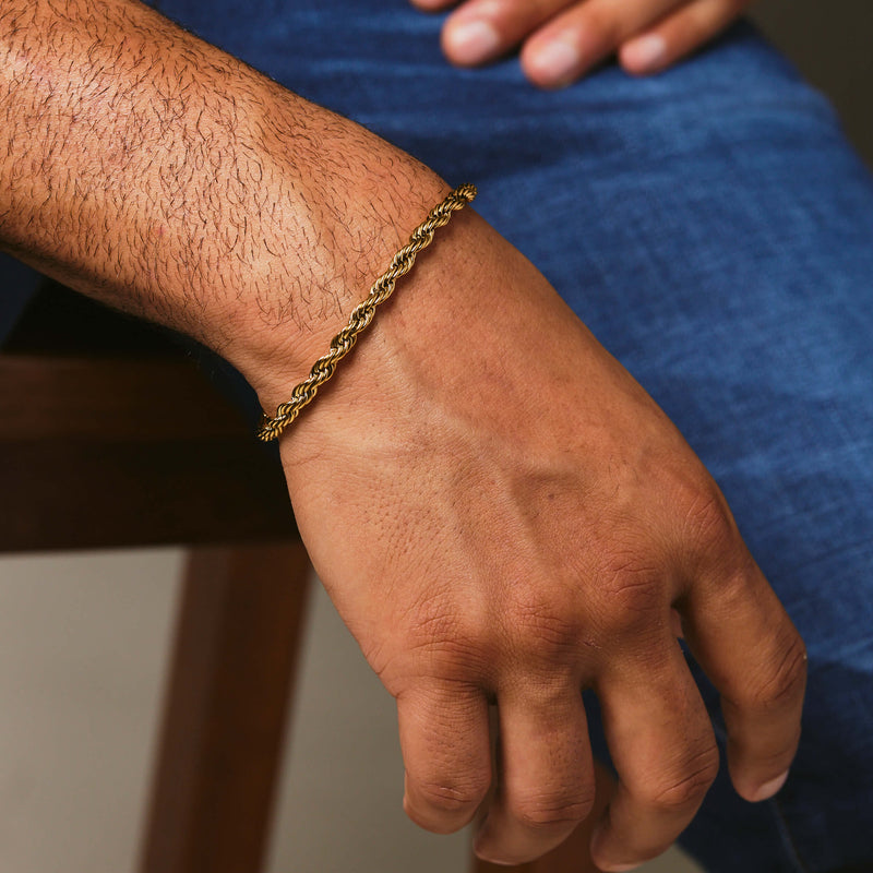 Rope Bracelet - Gold - Marcozo