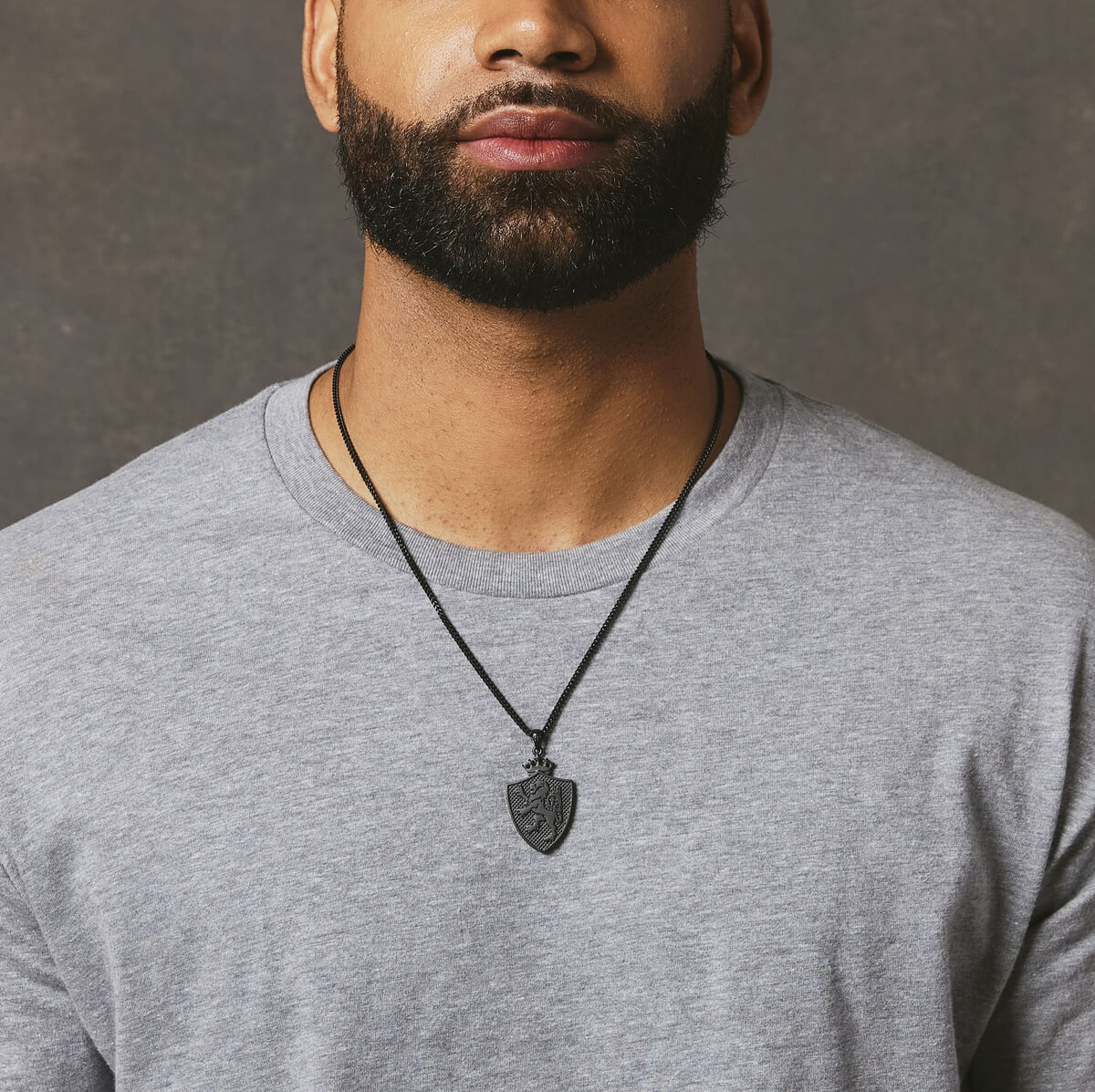 Royal Shield Pendant - Black - Marcozo