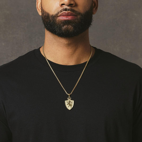 Royal Shield Pendant - Gold - Marcozo