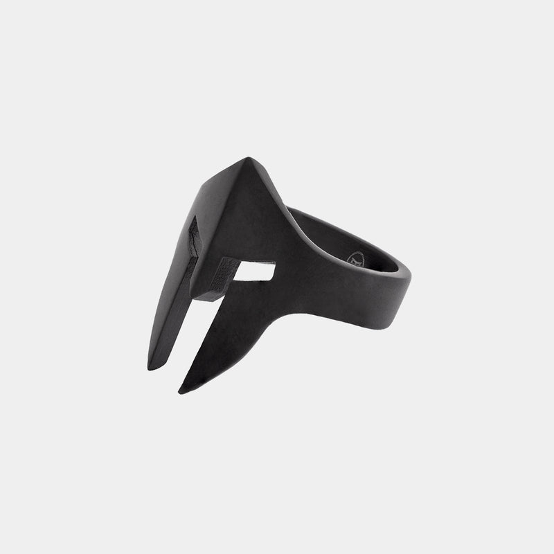 Spartan Helmet Ring - Black